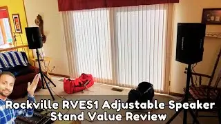Rockville RVES1 Adjustable Speaker Stand Value Review - Strength, Height Range & Best Use Cases