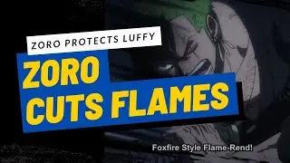 Zoro uses Foxfire Style to save Luffy | One Piece Anime