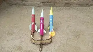 Many colors full paper rocket vs matchstick fire 🔥 and very interesting video 📸