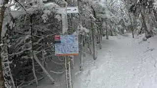 Hike to the summit of Mont Tremblant via hiking trail Vertigo January 2026 (part 4)