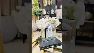 DIY CHANEL INSPIRED VASE #decorideas #diydecor #diyvase #homedecor #chanel