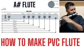 How to make PVC pipe flute at home | A sharp flute measurement | Yogeshwar Flute