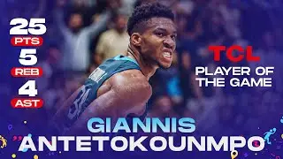 Giannis ANTETOKOUNMPO 🇬🇷 | 25PTS | 5REB | 4AST | TCL Player of the Game vs. Estonia