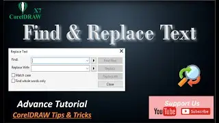 CorelDRAW Tips Find and Replace text in Coreldraw  By Bnarts