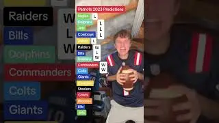 2023 Patriots schedule Prediction