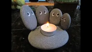 Creative Rock Candle Project to make a Gift!