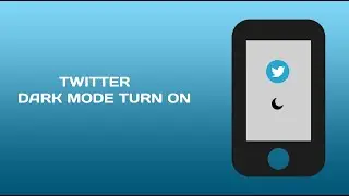 Twitter dark mode turn on.