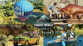 BALLOON TOUR, DINO ENCOUNTER AND RIVER CRUISE!! | Guest Attractions of Jurassic World Evolution 3