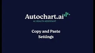 FAQ: Copy and Paste Settings
