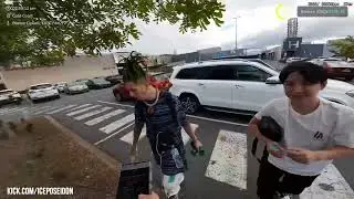 Ice Poseidon gets egged by Aussie streamer! featuring: Sam Pepper, Kangjoel, Zuckles