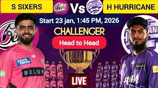 BBL 2026 Challenger | Sydney Sixers vs Hobart Hurricanes | BBL Challenger | Sydney vs Hobart Live