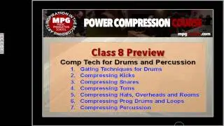 Power Compression Course Class 8 Preview: Compression Tech for Drums