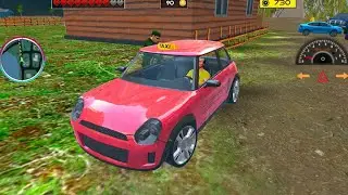 Taxi City Driving Game Pink British Cab Countryside