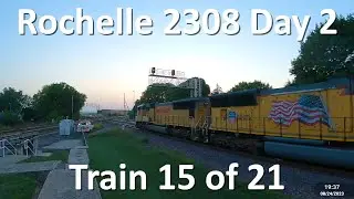 UP 4534 West Manifest On Restricting Into Global 3 - Rochelle 2308