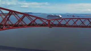 Forth Rail Bridge and train short clip #travel  #scotland  #photography #travel #train 