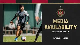 Matheus Rossetto meets with the media before Saturday's match against FC Cincinnati
