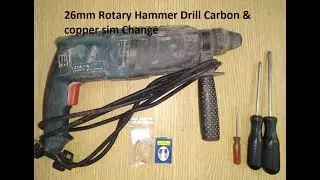 How To Change Carbon Brush And Copper shim Rotary Hammer Drill Machine