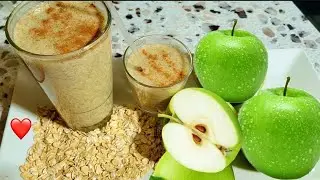 licuado de manzana y avena para bajar colesterol y trigliceridos altos