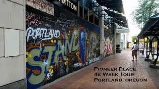 Portland, Oregon | Pioneer Place 4k Walking Tour | Mall Re opened after Corona and Protest