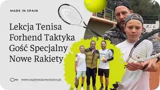 18. Lekcja Tenisa - forhend - nowe rakiety - taktyka - gość specjalny - slajs