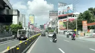DRIVING MANILA PHILIPPINES 4K - PAN PHILIPPINE HIGHWAY SKYLINE - AMBIENT DRIVE TV