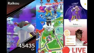 🔴 LIVE Pokemon go raikou Raid play