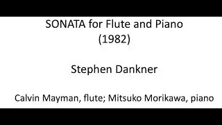 Sonata for Flute and Piano (1982/95)