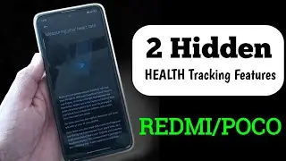 2 Hidden Health Tracking Features on Redmi/Poco Phone ! MIUI HyperOS
