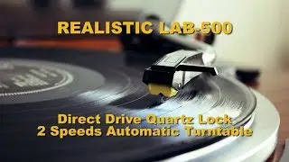 REALISTIC LAB-500 turntable functions demonstration.