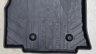 How to clean all weather floor mats.