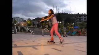 Freestyle Paten Hareketleri Denemeye &Ccedil;alışırken