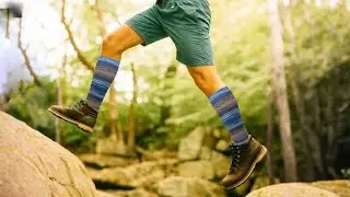 Outdoor Wool Compression Knee-High Socks for Men | Warm Hiking & Ski Socks by Different Touch