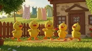 5 Little Ducks Learning Song | Toddler Learning Songs | Fun Learning for Children