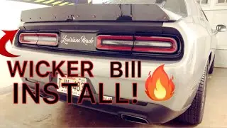 WICKER BILL INSTALL FROM ZL1ADDONS ON MY DODGE CHALLENGER!