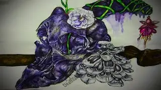 Skull speed drawing sacrificial offering