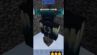 Minecraft Warden Jumps on Bedrock | Impossible Experiment #shorts