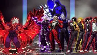 [KOF Mugen] Akuma X Vs Orochi Kusanagi, Bosses Rugal Team
