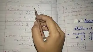 Iterative Power method in numerical analysis BS mathematics 7th semester