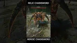 HEROIC Chainsword vs RELIC Chainsword #spacemarine2 #warhammer40k
