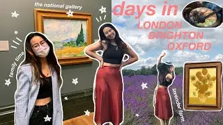 VLOG: explore the UK w/my family! London national gallery, Brighton palace pier, Oxford uni etc✨🇬🇧
