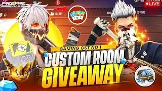 🔴NIRAJ FF IS LIVE | CUSTOM ROOM GIVEWAY JOIN NOW 🖐😁