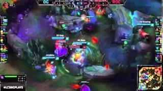 2015 EU LCS SUMMER SPLIT - OG vs ROC - Decisive action at Baron