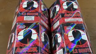 Attack 12 shot 200g hexagonal cake by Happy Family