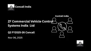 ZF Commercial Vehicle Control Systems India Ltd Q2 FY2025-26 Concall