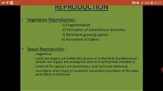 BSC I year Botany, Topic:Riccia,Reproduction-Vegetative.paper1st.