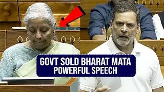 GOVT SOLD BHARAT MATA : Rahul Gandhi Powerful Speech In Lok Sabha | Nirmala Sitharaman | News Buzz