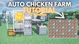 Minecraft Automatic Chicken Farm 1.19.4 | EASY BUILD