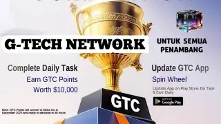 💥 G-TECH NETWORK Info witdraw desember 