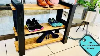 How to build a Shoe Stand//  SHOE RACK OR BOOKSHELF // Multi-Purpose Stand for small Space