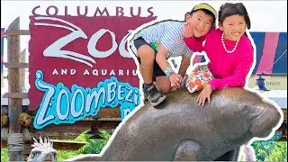 MASSIVE ZOO with RIDES: Columbus Zoo and Aquarium with 3 kids (Ohio) - family vlog